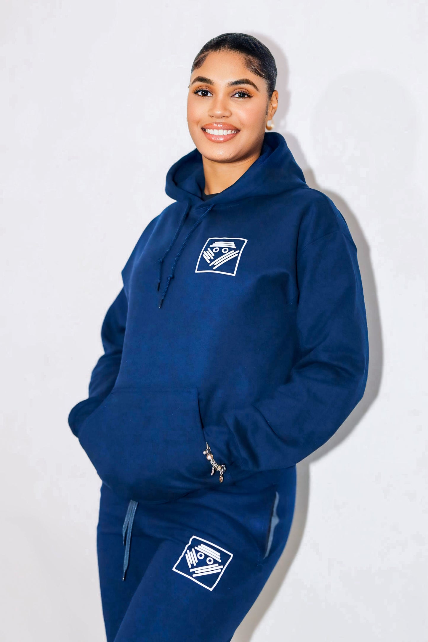 Navy blue sweat pants